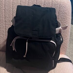 Vera Bradley Black Backpack with Pink Trim